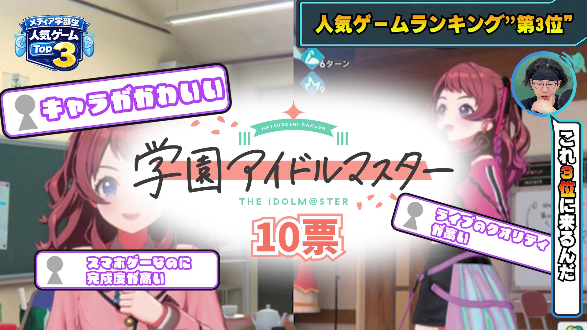ランキング第3位の発表フレーム